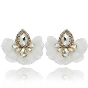 Picture of Kolczyki jedwabne z kryształami E99876