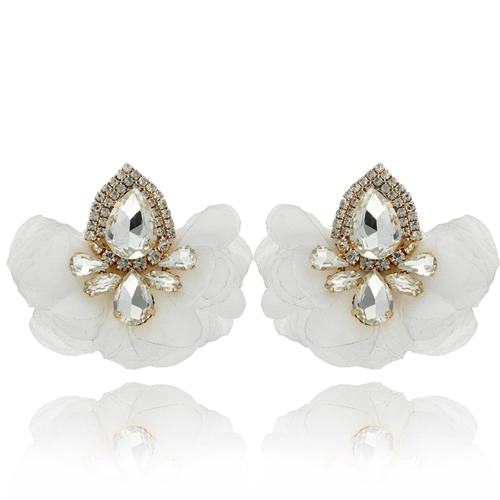 Picture of Kolczyki jedwabne z kryształami E99876