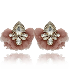 Picture of Kolczyki jedwabne z kryształami E99875