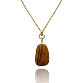 Obrázok pre výrobcu Naszyjnik TIGER EYE N98227b