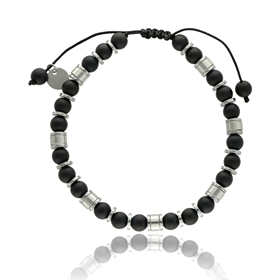 Picture of Bransoletka męska z  agatami BM97722