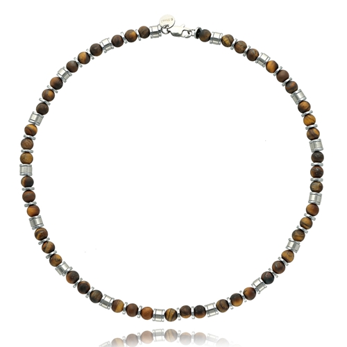 Picture of Naszyjnik męski z tygrysim okiem NM97720