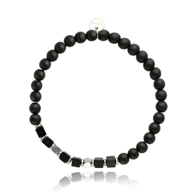 Picture of Bransoletka męska z  agatami BM97718