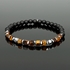 Obrazek Bransoletka męska z tygrysim okiem i agatami BM97715