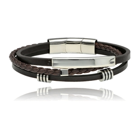 Bild von Bransoletka męska ze skóry BM97170 b