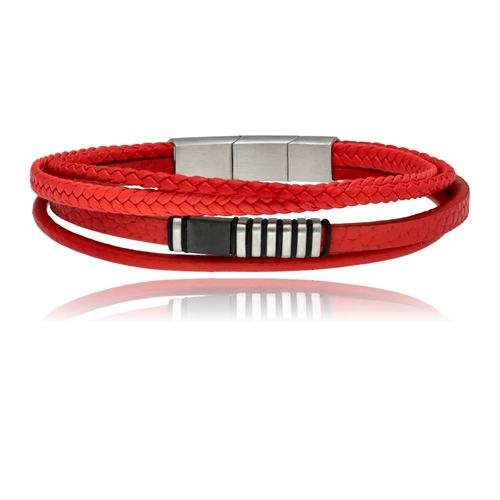 Picture of Bransoletka męska ze skóry BM97154 b