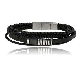 Picture of Bransoletka męska ze skóry BM97151 b