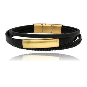 Picture of Bransoletka męska ze skóry BM97141 b