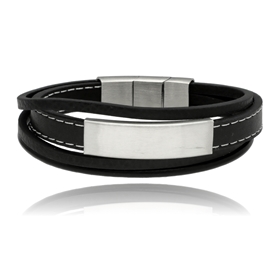 Picture of Bransoletka męska ze skóry BM97117 b