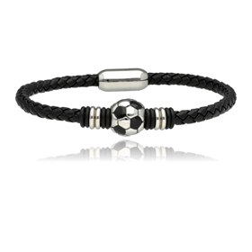 Obrazek Bransoletka męska ze skóry BM97111 b