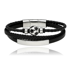 Bild von Bransoletka męska ze skóry BM97110 b