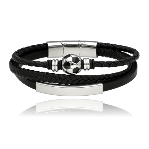 Picture of Bransoletka męska ze skóry BM97110 b