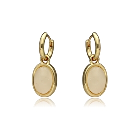 Obrazek Kolczyki z jadeitem mlecznym E97518