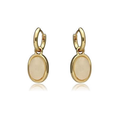 Picture of Kolczyki z jadeitem mlecznym E97518