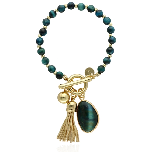 Obrazek Bransoletka z tygrysim okiem B97513