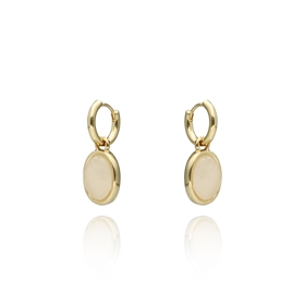 Obrazek Kolczyki z jadeitem mlecznym E97501