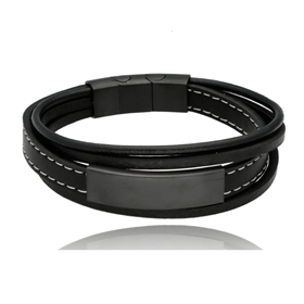 Obrázok pre výrobcu Bransoletka męska ze skóry BM97115