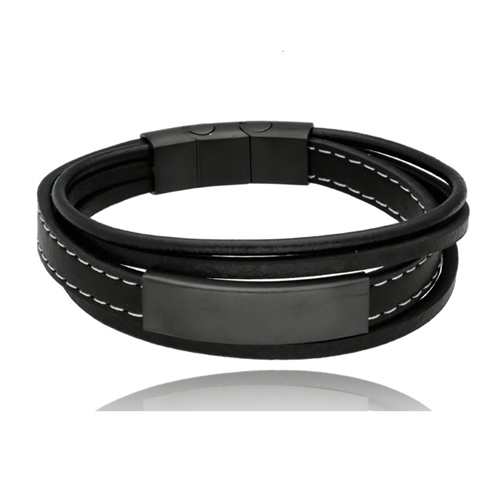 Picture of Bransoletka męska ze skóry BM97115