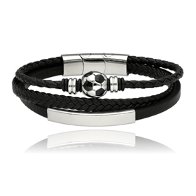 Obrázok pre výrobcu Bransoletka męska ze skóry BM97110