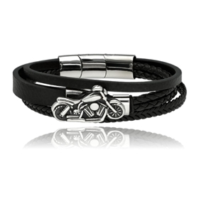 Obrázok pre výrobcu Bransoletka męska ze skóry BM97109