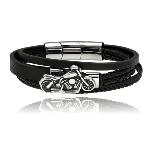 Picture of Bransoletka męska ze skóry BM97109