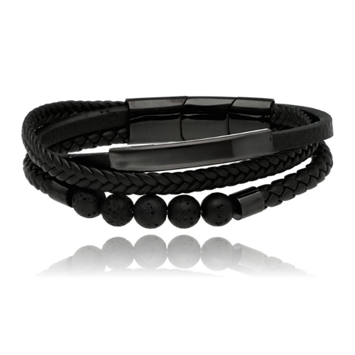 Picture of Bransoletka męska ze skóry BM97105