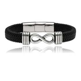 Obrázok pre výrobcu Bransoletka męska ze skóry BM97103