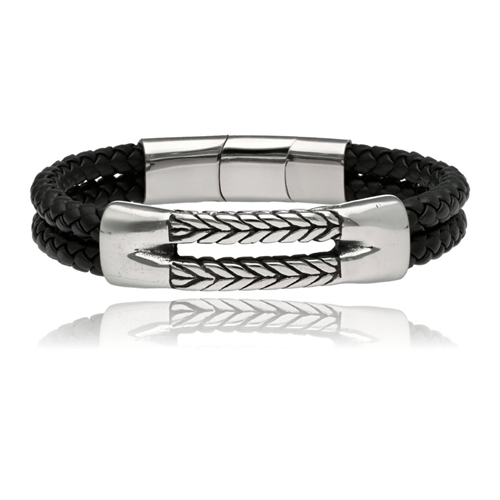 Picture of Bransoletka męska ze skóry BM97102