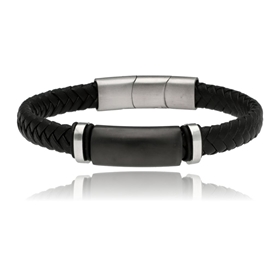 Obrázok pre výrobcu Bransoletka męska ze skóry BM97101