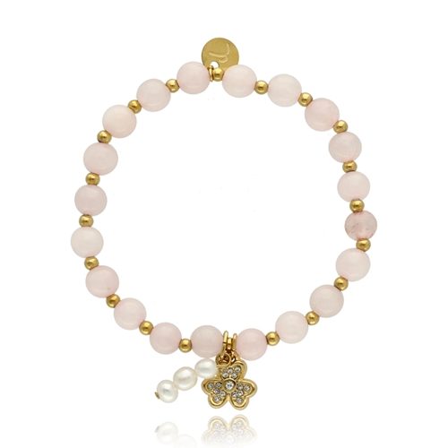 Picture of Bransoletka z kwarcem i perłami B97695