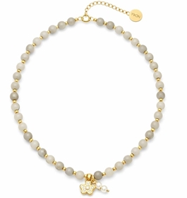 Picture of Naszyjnik z agatami i perłami N97692