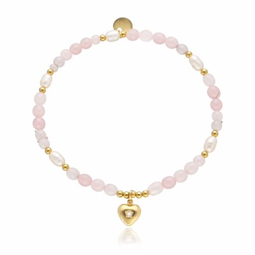 Picture of Bransoletka z kwarcem i perłami B97688