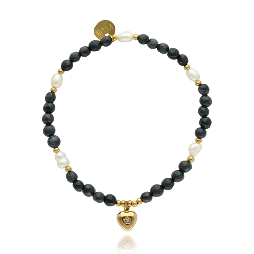 Picture of Bransoletka z agatami i perłami B97687