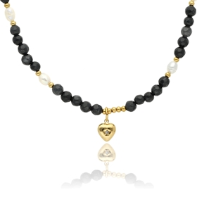 Picture of Naszyjnik z agatami i perłami N97687