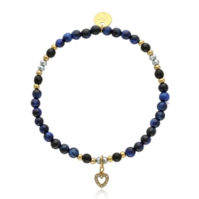 Picture of Bransoletka z granatowym tygrysim okiem B97684