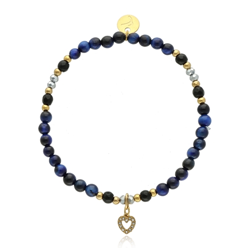 Picture of Bransoletka z granatowym tygrysim okiem B97684