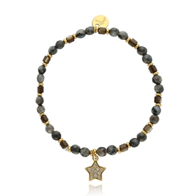 Picture of Bransoletka z agatami i muszlą B97681