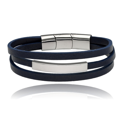 Picture of Bransoletka męska ze skóry BM97163