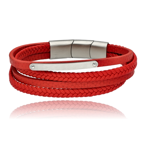 Picture of Bransoletka męska ze skóry BM97159