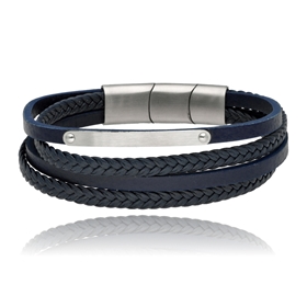 Picture of Bransoletka męska ze skóry BM97158