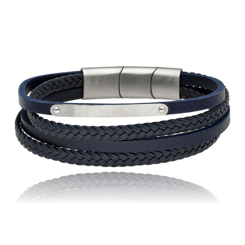 Picture of Bransoletka męska ze skóry BM97158