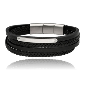 Picture of Bransoletka męska ze skóry BM97155