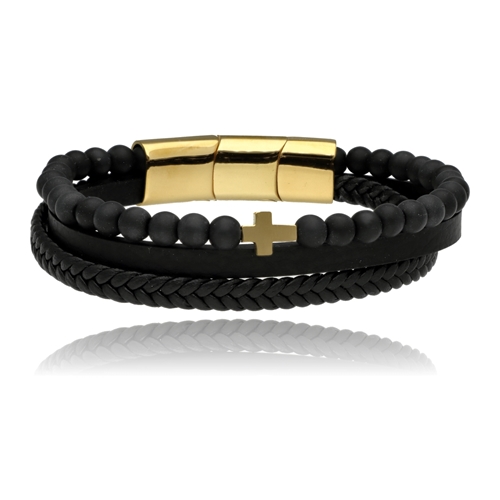 Picture of Bransoletka męska ze skóry BM97125