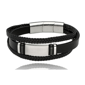 Picture of Bransoletka męska ze skóry BM97120