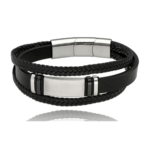 Picture of Bransoletka męska ze skóry BM97120