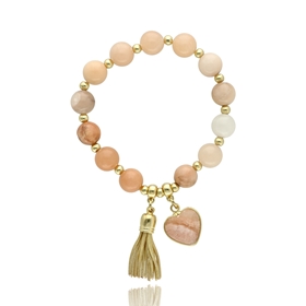 Obrazek Bransoletka z  awenturynem truskawkowym B97117