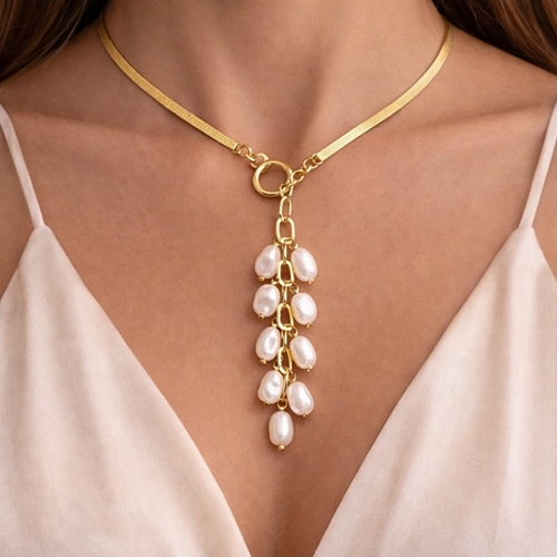 Picture of Naszyjnik z pereł naturalnych N97110