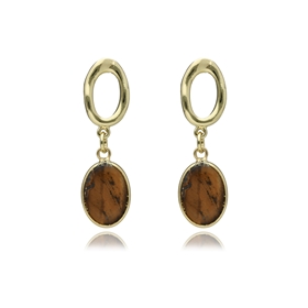 Bild von Kolczyki z tygrysim okiem E97106