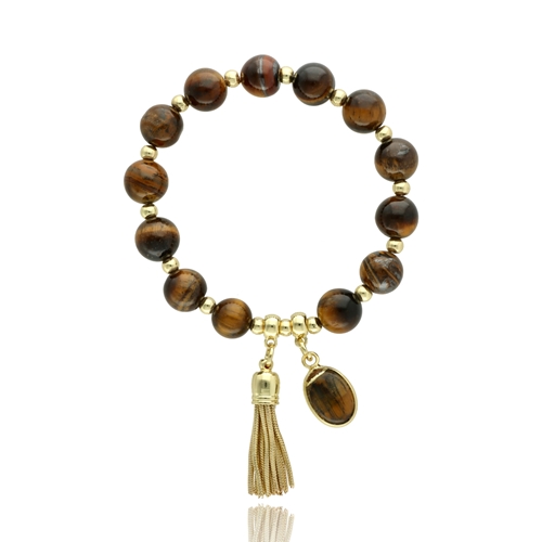 Obrazek Bransoletka z tygrysim okiem B97106