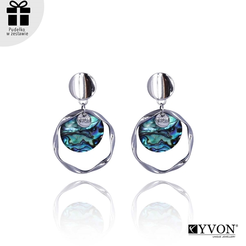Obrazek Kolczyki z muszli abalone E03032